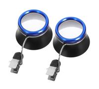 Healvian 2 Pièces Loupe à Clip pour Réparateur et Bijoutier Lunettes de Précision avec Agrandissement Détail pour Réparation de Montres et Timbres