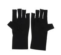 Healvian 2 Pièces Mitaines UV pour Manucure sur Ongles Gel, Protection UV Légère et Confortable avec Coutures Renforcées pour Meilleure Durabilité