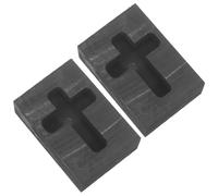 Healvian 2 Pièces Moule Graphite Creuset Métallique Résistant pour Fusion à Haute Température avec Design pour de Bijoux et Artisanat