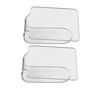 Healvian 2 pièces Palette de Maquillage Transparente pour Mélanger Fond de Teint et Fards à Paupières Palette Cosmétique Portable et Légère Outil Professionnel pour Personnaliser Adaptées