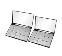 Healvian 2 Pièces Palette de Maquillage Vide Magnétique Palette Diy pour Fards à Paupières à et Élégant et Durable