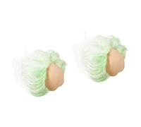 Healvian 2 Pièces Perruque Chauve pour Halloween Accessoire de Cosplay et Réaliste pour Fête Masquée Convient à Tous pour Thèmes et Concerts