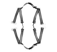 Healvian 2 Pièces Sangle de Casque de Sécurité Jugulaire de Casque de Chantier Y à 4 Points Abs et Bande Noire Installation Facile Professionnels