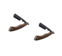 Healvian 2 Pièces Support de Rasage Acier Inoxydable Au Style Rétro Porte Rasoir Pliable pour Tonte de Barbe Outil Pratique de Rangement sans Lame