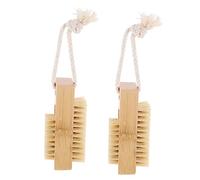 Healvian 2 Pièces Trousse De Vernis à Ongles En Gel Scrubber Éponge Deux D'ongles Outil Pur Pour Dirigé Recharge Clou Double Transparent Ongle De Main Néon Laveurs D'ongles Sisal