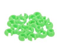 Healvian 20 Colliers de Serrage Verts pour Câbles de Vélo Agrafes S pour Gaine de Dérailleur et Câble de Frein Clips de Fixation Robustes pour Organisation et Protection Pack de 20