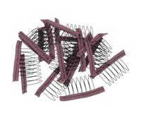Healvian 20 Pièces Clips à Perruque à Dents avec Dos Fixation Invisible pour Extensions de Cheveux et Bonnets de Perruque Accessoires Universels pour Coiffage et Maintien Confortable