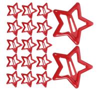 Healvian 20 Pièces Épingle à Cheveux Étoile Ouah Tout Petit Extraits Petites Pinces à Cheveux Bouclé Instantané Clips De Cheveux Étoiles Pince à Cheveux Rouge Métal