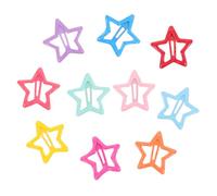 Healvian 20 pièces Pinces Cheveux Étoile Colorées Accessoires Garçon Fille Barrette Clip Rigide pour Coiffure Fille Mélange de Teintes