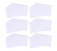 Healvian 200 Fiches Bristol Blanches Lignées Horizontales Format 200g, Lot de 50 Cartes par Couleur, Papier Lisse pour Prises de Notes, Révisions et Usage Scolaire ou Bureau