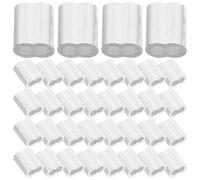 Healvian 200 Manchons à Sertir Doubles en Aluminium pour Câble Acier 2 MM Clips Clips Câbles Argentés Lot Industriel 200 Pièces pour Fixation Usage