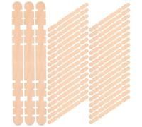 Healvian 200 Pièces Lattes de Construction du Modèle en Bois DIY pour | Brindilles Artisanales Légères, Design Percé, pour Fenêtres et Boutiques, Fêtes D’anniversaire, Mariage, Noël