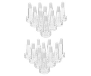 Healvian 200pièces Embouts Compte-gouttes Pour Flacon Laboratoire Bouchon Distributeur Transparent Accessoire Dosage Précis