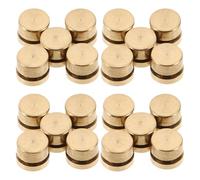 Healvian 20pcs Roulements à Billes Rotatifs pour Nail Art en Alliage Doré, Installation Facile, Accessoires pour Décoration D'ongles et Salons