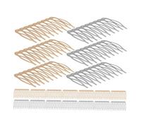 Healvian 20pièces Épingle à Cheveux Forme De Fourchette Peignes Latéraux Métal Accessoire De Tête Pour Mariée Peigne Français De Mariage Pour Femme Pour Voile
