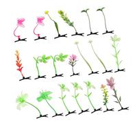 Healvian 20pièces Sprout Hair Clips Festival Rave Accessories for Women Mix of Plant Designs for Parties and Events