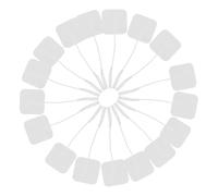 Healvian 24 pièces Électrodes Auto-adhésives pour Stimulateur Musculaire Ems Patchs de Rechange Compatibles avec Appareils de Rééducation Non Irritants