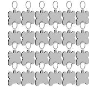 Healvian 24 Porte-Clés Vierges en MDF à Sublimation Forme Os 24 Pièces Matériel DIY pour Transfert Thermique Double Face Personnalisables pour Présents et Loisirs Créatifs