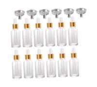 Healvian 24pièces Lot Flacons Compte-gouttes Verre Rechargeables Pour Huiles Essentielles Avec Entonnoirs Inox Étanches Pour Cosmétique Voyage Et Aromathérapie