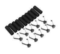 Healvian 25 Pièces Bloque-cordons de Serrage pour Sweat à Capuche en Alliage de Zinc Noir, Embouts Métalliques Confortables pour Maintenir Cordons et Vêtements Lors de Randonnées Urbaines