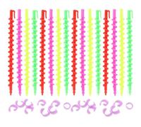 Healvian 26pièces Cheveux Spiralés Pour Femme Outils De Curling Flexible Tiges De Perm Rods Pour Boucles Sans Chaleur Parfait Pour Utilisation à Domicile Et Salon