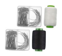Healvian 2ensembles s Aiguilles t Et c Pour Perruques Avec Fils Accessoires De Fabrication De Perruques Couture Pour Réparation Maintien