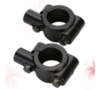 Healvian 2pièces Adaptateur de Rétroviseur Moto Noir Support Fixation pour Guidon Montage Facile pour Rétroviseur Scooter et Vélo Électrique