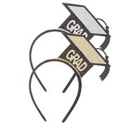 Healvian 2pièces Bandeaux De Chapeau De De Diplôme Coiffe Décorative Pour Cheveux Accessoire De Fête -tête De De Diplôme Topper De Chapeau Pour Diplômés