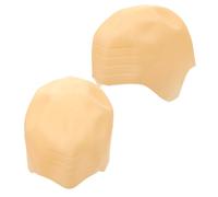 Healvian 2pièces Bonnet Chauve Latex Pour Hommes Et Femmes Capuchon Réaliste De Tête Chauve Pour Cosplay Et Performances Scéniques Accessoire Pour Fêtes Halloween