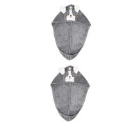 Healvian 2pièces Bonnet De Séchage Polaire Pour Cheveux Serviette Absorbante à Modèle Cartoon Pour