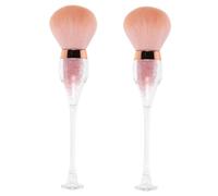 Healvian 2pièces Brosse à Poussière Pour Ongles Lot De Nettoyeur De Manucure Dépoussiéreur Artistique Outil De Nettoyage Pour Pinceaux Décapant De