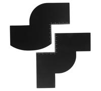 Healvian 2pièces Gabarit De Rasage Pour Hommes Guide Barbe Cheveux Kit De Gabarits De Stylisme Pour Coiffure à Domicile Outil De Soin Pour Ligne Des Cheveux