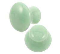 Healvian 2pièces Grattoir à Pierre Jade Outil De Massage Facial Planche à Gratter Pour Visage Et Cou Masseur Forme De Champignon Outil De Guasha Pour Soins De Peau