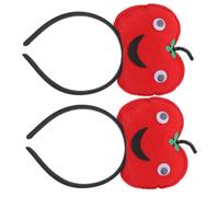 Healvian 2Pièces Lot de Bandeaux Amusants Forme de Pomme Accessoires pour Idéaux pour Fêtes Festivals et Photomatons