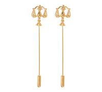Healvian 2pièces Lot de Broches Balance Dorée Broche de Juge pour Costume Homme et Femme Insigne Équilibre pour Avocat et Cadeau de Noël