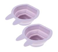 Healvian 2pièces Nettoyants Pour Pinceaux De Maquillage Forme De Lapin Silicone Pliables Pour Éponges Et Houppettes