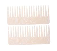 Healvian 2pièces Peigne Démêlant Large Acétate Antistatique Pour Cheveux Humides Et Secs De Blanche