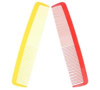 Healvian 2pièces Peigne Géant Surdimensionné Plastique Accessoire Comique Pour Costumes De Carnaval Et Halloween Lot De Rouge Et Jaune Jouet Humoristique Pour Fêtes Et Farces