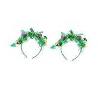 Healvian 2pièces Serre-têtes Noël Pompons Lot de Accessoire Déguisement Fête Garçon Fille Cheveux Décoration Bals Masqués Événements Thématiques
