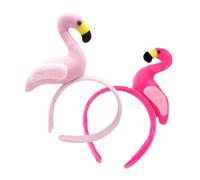 Healvian 2pièces -tête Flamant Rose Pour Fête Hawaïenne Plage Cosplay Accessoire Cheveux Déguisement Bandeau Lot De Facilement