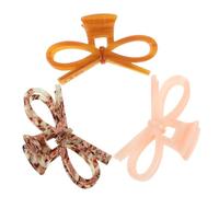 Healvian 3 Pièces arc en épingle à cheveux bouclé Branché arcs de cheveux élégant fermoir pinces à griffes pour cheveux épais griffe de cheveux décorative acide acétique