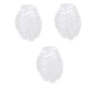 Healvian 3 Pièces Barbe Blanche Bouclée de Père Accessoire Costume Cosplay Fête de Longue Barbe Rembourrée pour Déguisement Santa Claus