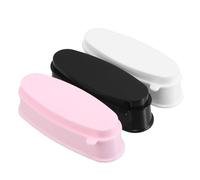 Healvian 3 Pièces Boîte de Recyclage pour à Ongles avec Moule French Tip Organisateur Nail Art pour Paillettes Perles et Récupération de Excédentaire Kit Portable pour Manucure Française