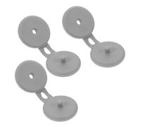 Healvian 3 Pièces Bouchons Fuite pour Bouteilles Couvercles Étanches pour Flacons de Lotion Distributeurs de Shampooing et Condiments Adaptés Cuisine et Salle de Bain Gris
