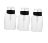 Healvian 3 pièces Bouteilles Distributeurs Vernis à Ongles Flacons Presseurs Vides pour Dissolvant Réservoirs pour Manucure Fuite et Capacité
