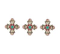 Healvian 3 Pièces broche broche seigneur épingle décorations mariage jarretière faire la fête mesdames bijoux femme s féminines de fête Alliage de zinc