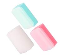 Healvian 3 pièces Brosse de Bain Éponge pour Brosse Shampooing Chevelu Douce et Massage Tête Confortable Nettoyage Corps
