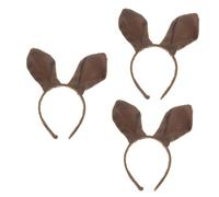 Healvian 3 Pièces de kangourou bandeaux animaux pour enfants accessoires de cheveux de cosplay de cheveux Brun