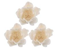 Healvian 3 Pièces Diffuseur Arôme Floral Artificiel Fleurs Magnolia Décoratives pour Diffuseur à Roseaux Parfum Ambiance Naturel pour Chambre et Salon