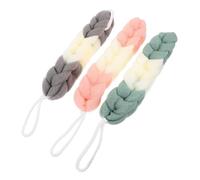 Healvian 3 pièces Éponge de Bain Exfoliante Longue Lavette pour Douce et Accessoire Corps pour Adultes Nettoyage Peau et Confortable